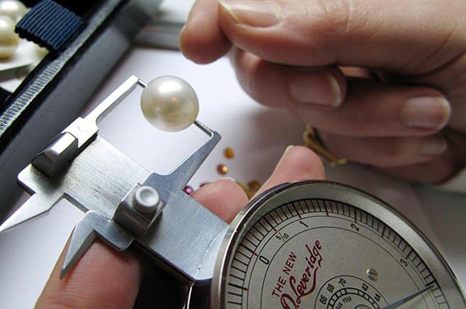 A piece of jewellery being handcrafted